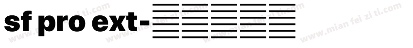 sf pro ext字体转换